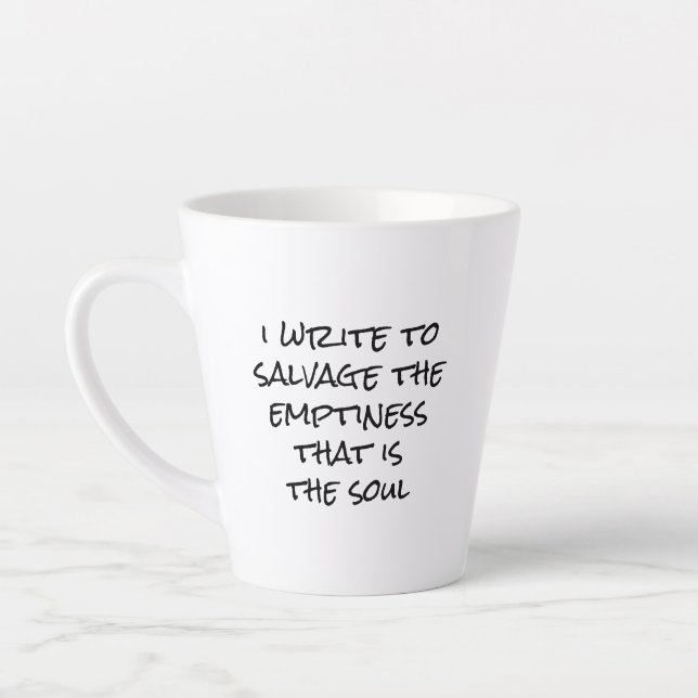 I Write Latte Mug (Left)