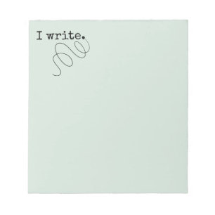 I Write. Writer's Notepad