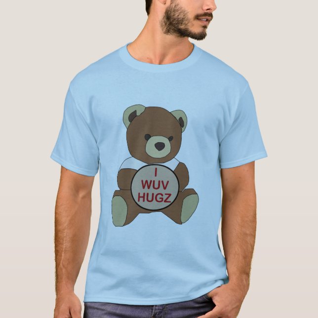 I WUV HUGZ T-Shirt (Front)