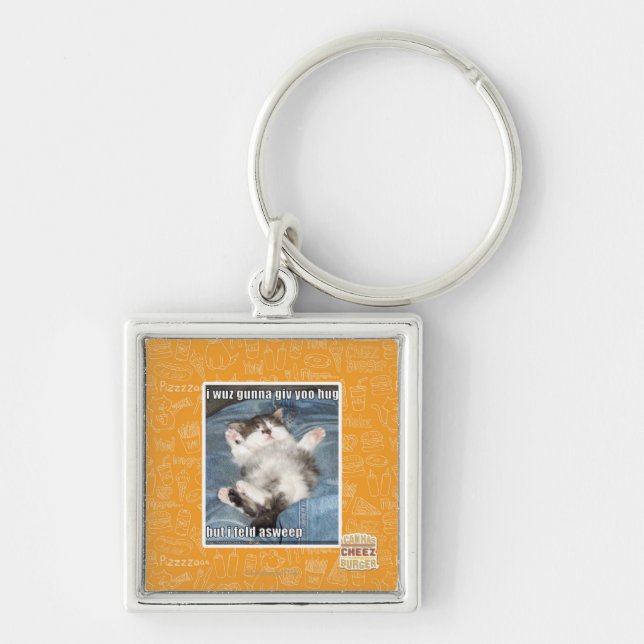 I wuz gunna giv yoo hug key ring (Front)