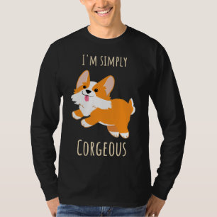 I X M Simply Corgeous Cute Corgi Illustration T-Shirt