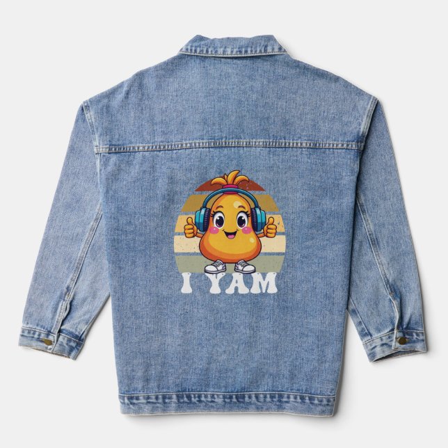 I YAM  DENIM JACKET (Back)