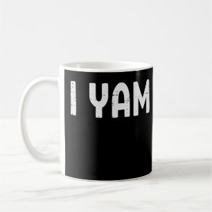 I Yam Funny Matching Couples Halloween Thanksgivin Coffee Mug