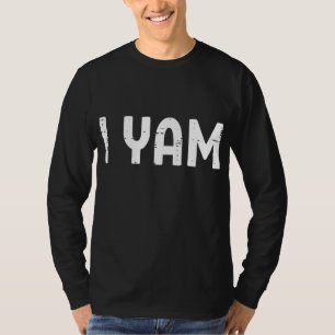 I Yam Funny Matching Couples Halloween Thanksgivin T-Shirt