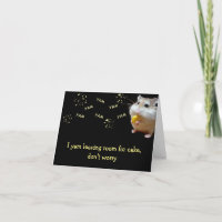 I yam leaving room for cake hungry mouse