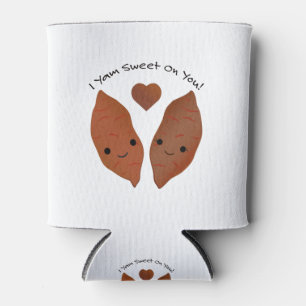 I Yam Sweet Cute Sweet Potato Can Cooler