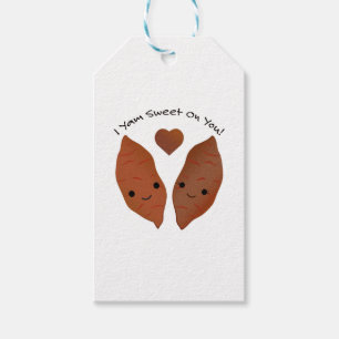 I Yam Sweet on You Sweet Potatoes Gift Tags