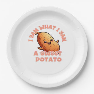 I Yam What I Yam, A Sweet Potato Classic Paper Plate