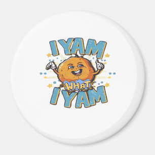 I Yam What I Yam Classic Design For Thanksgiving  Magnet