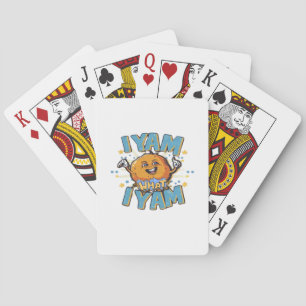 I Yam What I Yam Classic Design For Thanksgiving  Playing Cards