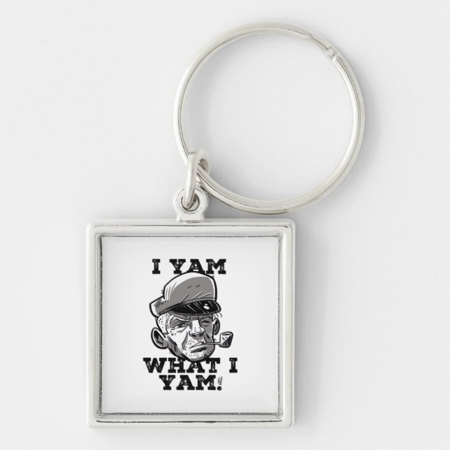 I Yam What I Yam Classic Meme Design Key Ring (Front)