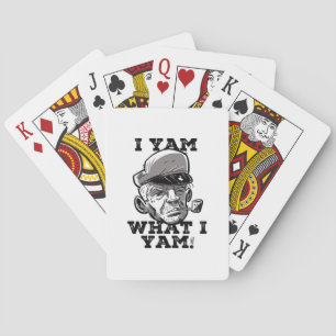 I Yam What I Yam Classic Meme Design Playing Cards
