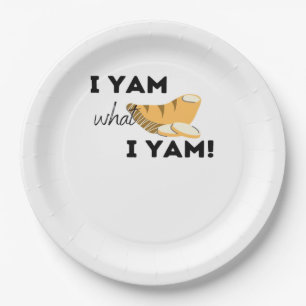 I Yam What I Yam! Classic Paper Plate