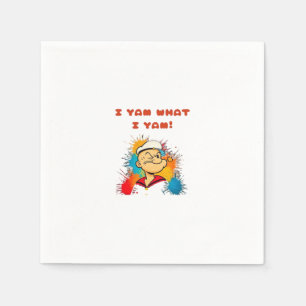I Yam What I Yam Classic Sloth Trendy Napkin