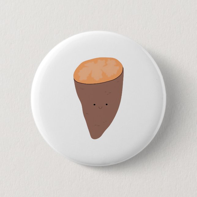 I Yam What I Yam Classic Trendy Quote 6 Cm Round Badge (Front)