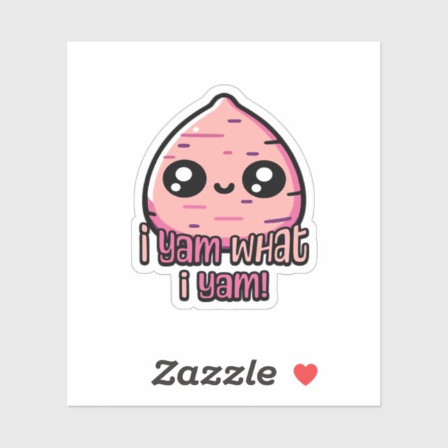 I Yam What I Yam! Cute Yam Pun Classic (Sheet)