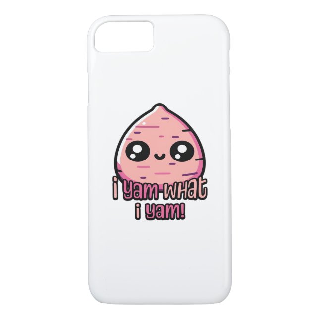 I Yam What I Yam! Cute Yam Pun Classic Case-Mate iPhone Case (Back)