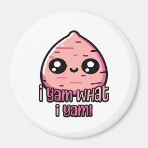 I Yam What I Yam! Cute Yam Pun Classic Magnet