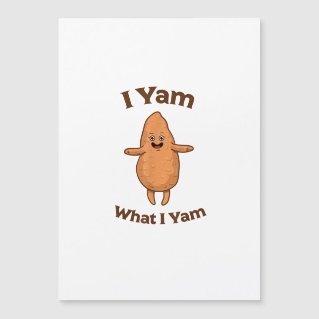 I Yam What I Yam Dancing Sweet Potato Festive (Front)