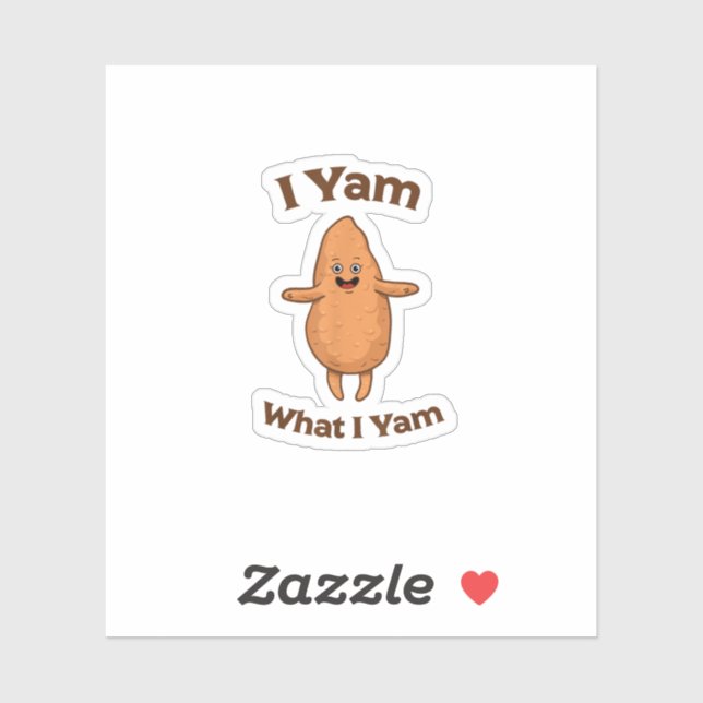 I Yam What I Yam Dancing Sweet Potato Thanksgiving (Sheet)