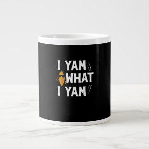 I Yam What I Yam Design - Sweet Potato Lover Desig Large Coffee Mug