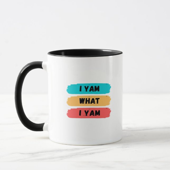 I Yam What I Yam Funny Classic Mug (Left)