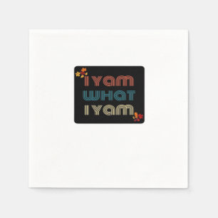 I Yam What I Yam Funny Fall Design Classic Meme Qu Napkin