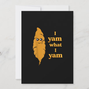 I Yam What I Yam Funny  Holiday Card