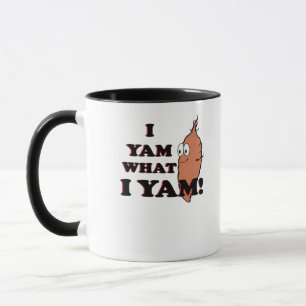 I Yam What I Yam Funny Meme Humor Mug