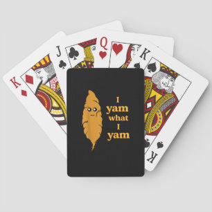 I Yam What I Yam Funny  Playing Cards