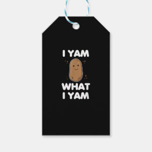 I Yam What I Yam Funny Thanksgiving Gift Tags