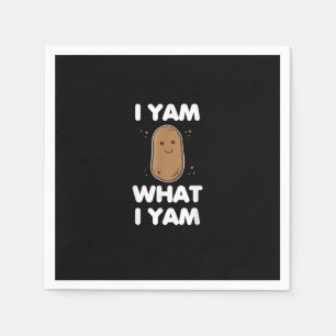 I Yam What I Yam Funny Thanksgiving Napkin
