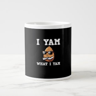 I Yam What I Yam Humorous V-Neck Large Coffee Mug