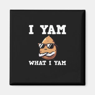 I Yam What I Yam Humourous V-Neck Magnet