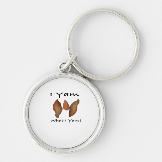 I Yam What I Yam, I Yam What I Yam, Comical, Cute, Key Ring (Front)
