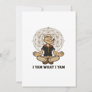 I Yam What I Yam Meme Quote Holiday Card