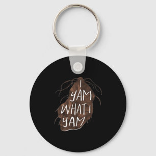 I Yam What I Yam - Pun Design Key Ring