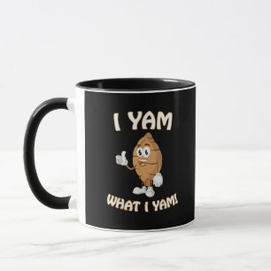 I Yam What I Yam Shirt Funny Thanksgiving Food Pun Mug