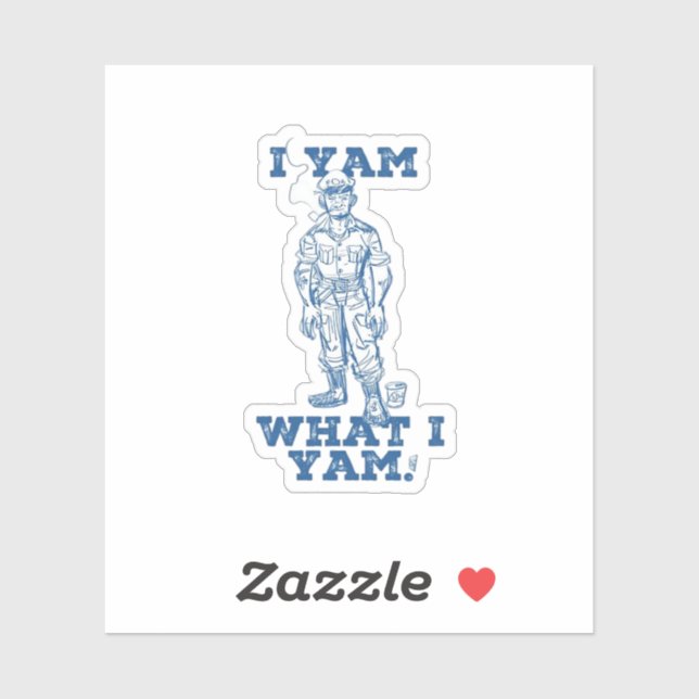 I Yam What I Yam. Sketch Design (Sheet)