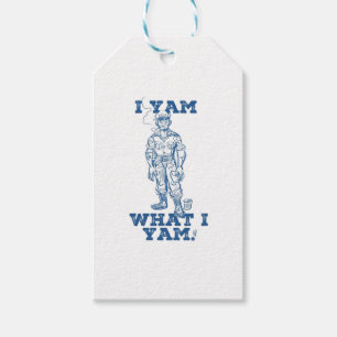 I Yam What I Yam. Sketch Design Gift Tags