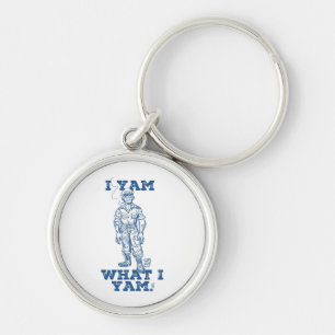 I Yam What I Yam. Sketch Design Key Ring