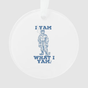 I Yam What I Yam. Sketch Design Ornament