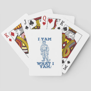 I Yam What I Yam. Sketch Design Playing Cards