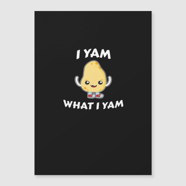 I Yam What I Yam Sweet Potato For Thanksgiving Day (Front)