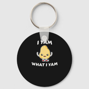 I Yam What I Yam Sweet Potato For Thanksgiving Day Key Ring