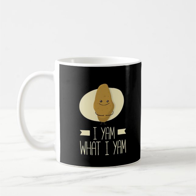 I Yam What I Yam - Sweet Potato Thanksgiving Coffee Mug (Left)