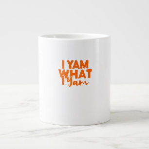 I Yam What I Yam Sweet Potato Thanksgiving Couple  Large Coffee Mug