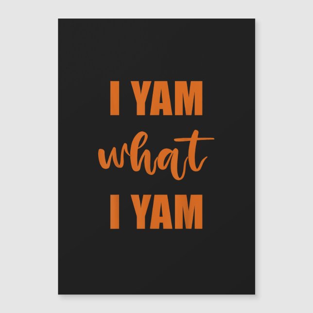 I Yam What I Yam Thanksgiving Matching Family Top (Front)