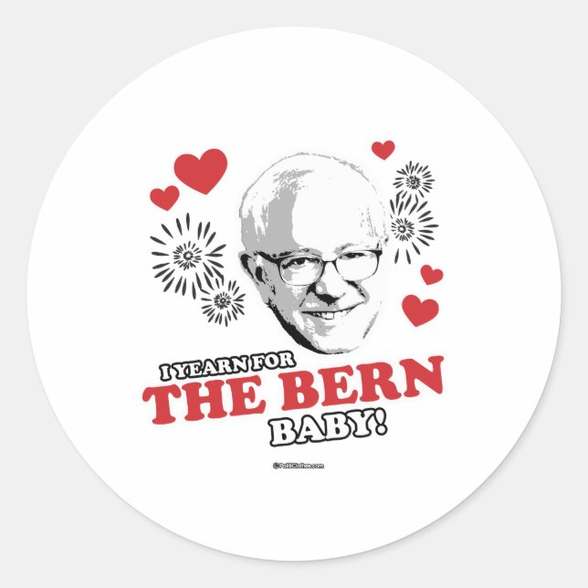 I Yearn for the Bern baby Classic Round Sticker (Front)