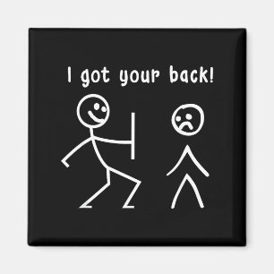 I Your Got Back Stick Figure Pun Magnet
